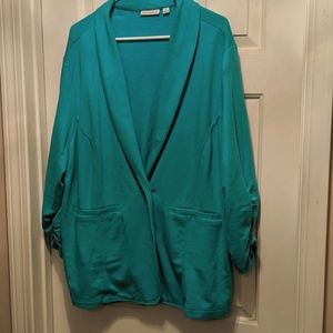 Susan Graver teal jacket